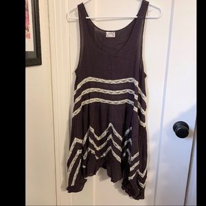 Free People Voile & Lace Trapeze Slip